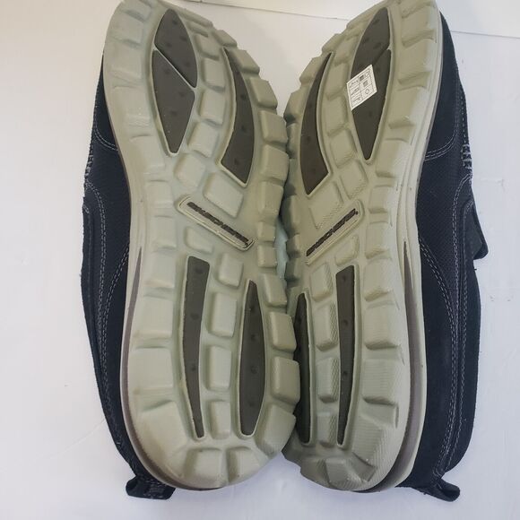 Skechers Mens Size 14 Black Relaxed Fit Memory Foam Textile Leather SN64365 - Picture 9 of 16